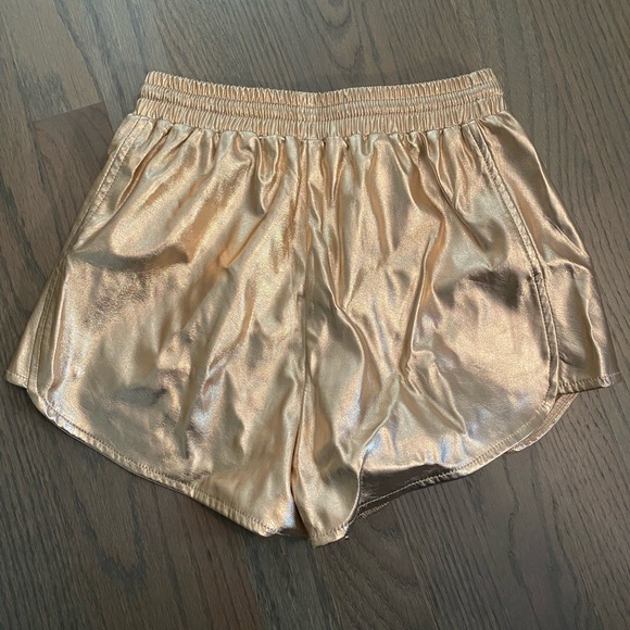 By The Way rose gold shorts - Picture 2 of 4